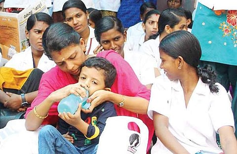 ഭാരത് ആശുപത്രിയില് നഴ്സുമാര് നടത്തിവന്ന സമരം (ഫയല് ചിത്രം)