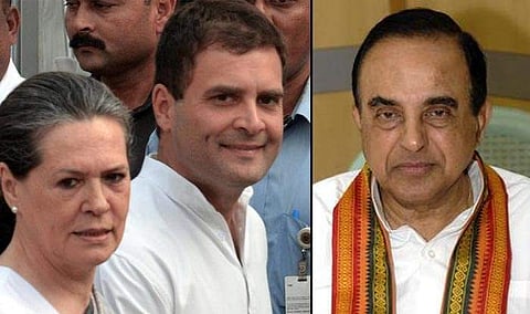 സോണിയക്കും രാഹുലിനുമെതിരെ ആദായനികുതി ബോംബുമായി സുബ്രഹ്മണ്യം സ്വാമി