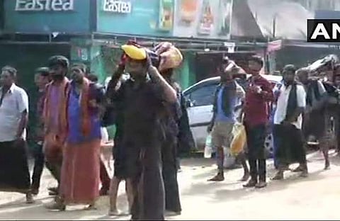 ഭക്തര് എത്തിത്തുടങ്ങി, മാസപൂജയ്ക്കായി നട നാളെ തുറക്കും; ശബരിമലയില് അതീവ സുരക്ഷ