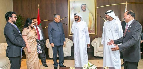 നവകേരള നിർമ്മാണം : സഹായങ്ങള് നല്കുമെന്ന് സായിദ് ഫൗണ്ടേഷൻ ; ഷെയ്ഖ് നഹ്യാൻ ബിൻ സായിദുമായി മുഖ്യമന്ത്രി കൂടിക്കാഴ്ച നടത്തി