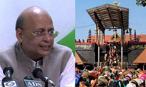 ശബരിമലയില് ബോര്ഡിന് വേണ്ടി ഹാജരാകാനില്ല ; മനു അഭിഷേക് സിംഗ്വി ദേവസ്വം ബോര്ഡിന്റെ വക്കാലത്ത് ഒഴിഞ്ഞു