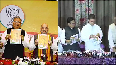 സ്ത്രീകള്ക്ക് പലിശ രഹിത വായ്പയുമായി ബിജെപി; പത്ത്ദിവസത്തിനകം കാര്ഷിക വായ്പ എഴുതിത്തള്ളുമെന്ന് കോണ്ഗ്രസ്; പ്രകടനപത്രികയില് വാഗ്ദാന പെരുമഴ