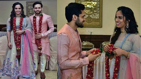 ലളിതം, സുന്ദരം; സൈന- കശ്യപ് വിവാഹ ചിത്രങ്ങള് സൈബര് ലോകത്ത് സൂപ്പര് ഹിറ്റ്