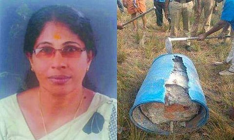 വീപ്പയ്ക്കുള്ളിലെ അസ്ഥികൂടം : കൊല്ലപ്പെട്ട ശകുന്തളയുടെ ആറുലക്ഷം രൂപ കാണാനില്ല ; പണം നഷ്ടമായതിലും ദുരൂഹത