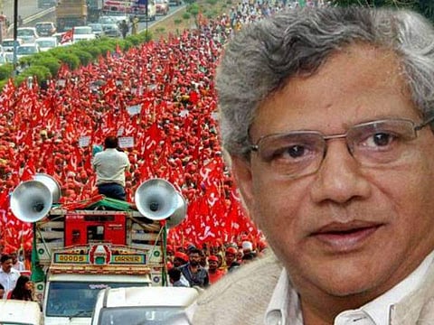 ഈ സമരം ദണ്ഡിയാത്രയെ ഓര്മ്മിപ്പിക്കുന്നു; സര്ക്കാരുകളെ പിഴുതെറിയാന് കര്ഷകര്ക്ക് കഴിയുമെന്ന് യെച്ചൂരി