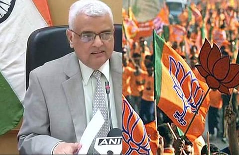 കർണാടക തെരഞ്ഞെടുപ്പ് തീയതി ബിജെപി ചോർത്തിയതായി ആരോപണം