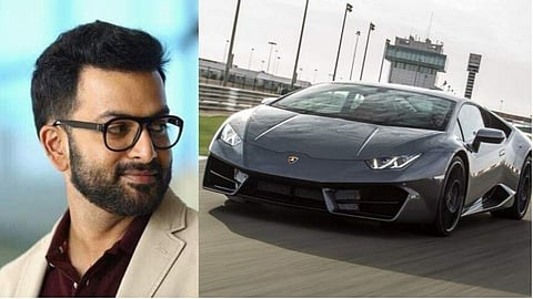 രണ്ടുകോടിയില്പരം രൂപ വിലയുളള പൃഥ്വിയുടെ ലംബോര്ഗിനി കളക്ടറേറ്റിലും മിന്നും താരം; നികുതിയായി അടച്ചത് 43 ലക്ഷം രൂപ