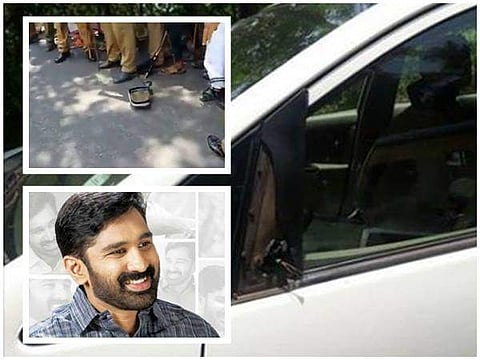 വിടി ബല്റാമിന്റെ കാര് കയ്യില് തട്ടിയെന്ന് പൊലീസുകാരന് ; എംഎല്എയുടെ ഡ്രൈവര്ക്കെതിരെ കേസ്