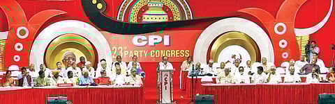 സിപിഐ പാർട്ടി കോൺഗ്രസിന് ഇന്ന് സമാപനം ; കേന്ദ്രനേതൃത്വത്തിൽ വൻ അഴിച്ചുപണിയ്ക്ക് സാധ്യത