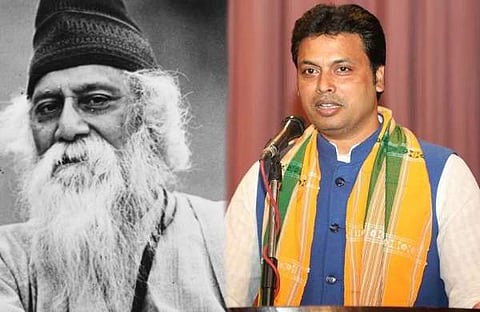 ബിപ്ലബ് കുമാർ ദേബ് വീണ്ടും ; ബ്രിട്ടീഷ് അതിക്രമങ്ങളിൽ പ്രതിഷേധിച്ച് ടാഗോര് നോബേല് പുരസ്കാരം തിരിച്ചു നല്കി (വീഡിയോ )