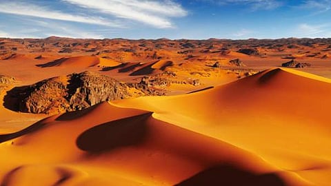 ലോകത്തിലെ ഏറ്റവും പഴക്കമേറിയ നിറം ഏതാണ്?  ഉത്തരം സഹാറ മരുഭൂമിയില്!