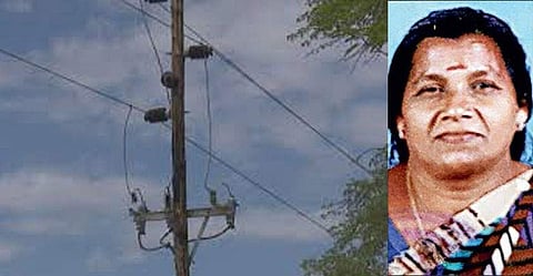 പൊട്ടി വീണ വൈദ്യുതിക്കമ്പി അയയെന്ന് കരുതി പിടിച്ചു ; സ്ത്രീ തൽക്ഷണം മരിച്ചു