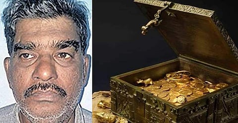 നിധി എടുത്തുകൊടുക്കാമെന്ന് മോഹിപ്പിച്ച് യുവതിയുടെ 82 ലക്ഷം തട്ടി ; ഡയമണ്ടെന്ന് പറഞ്ഞ് കൊടുത്തത്  കല്ല് , സിദ്ധൻ പിടിയിൽ