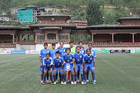 ഭൂട്ടാനെ തകര്ത്ത് ഇന്ത്യന് പെണ്കുട്ടികള് അണ്ടര് 15 സാഫ് കപ്പ് ഫുട്ബോളിന്റെ സെമിയില്