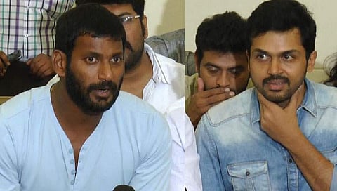 പ്രളയ ദുരിതം: തമിഴ്നടൻ വിശാൽ പത്ത് ലക്ഷം നൽകും; കമല്ഹാസന് തുക കൈമാറി; കാർത്തി മുഖ്യമന്ത്രിയെ കണ്ട് തുക കൈമാറും