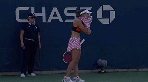 കോർട്ടിൽ വച്ച് വനിതാ താരം വസ്ത്രം മാറിയ സംഭവം; മാപ്പ് പറഞ്ഞ് തടിയൂരി യു.എസ് ഓപൺ അധികൃതർ