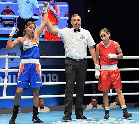 ഇടിക്കൂട്ടിലെ വിസ്മയം തീര്ന്നിട്ടില്ല; വന് അട്ടിമറി നടത്തി ഇന്ത്യയുടെ മഞ്ജു റാണി ഫൈനലില്