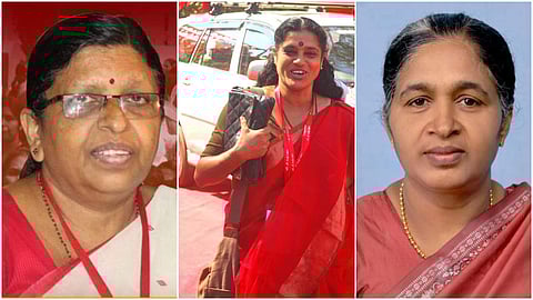 പി സതീദേവിയും സൂസന്കോടിയും സിഎസ് സുജാതയും മഹിളാ അസോസിയേഷന് ഭാരവാഹികള്
