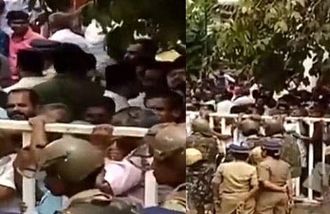 കോതമംഗലം ചെറിയ പള്ളിയില് പ്രവേശിക്കാന് ഓര്ത്തഡോക്സ് പക്ഷം, തടയാന് യാക്കോബായ വിഭാഗം; സംഘര്ഷാവസ്ഥ