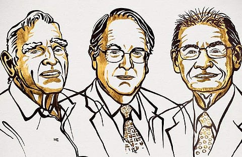 നൊബേല് സമിതി ട്വീറ്റ് ചെയ്ത ചിത്രം