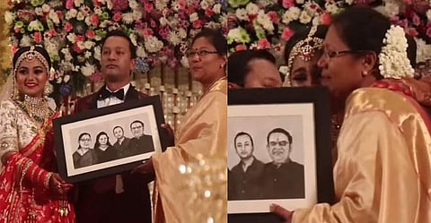 വിവാഹത്തിന് അമ്മ നല്കിയത് ജഗതിക്കൊപ്പമുള്ള ചിത്രം; ചേര്ത്ത് പിടിച്ച് വിതുമ്പി ശ്രീലക്ഷ്മി, വീഡിയോ