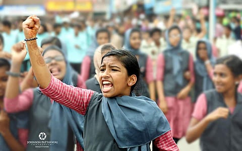 ജോണ്സണ് പട്ടവയല് ഫെയ്സ്ബുക്കില് പോസ്റ്റ് ചെയ്ത നിദയുടെ ചിത്രം