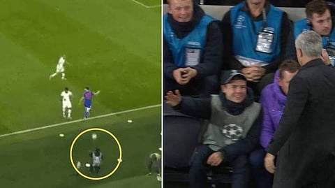 കെയ്നിന്റെ ഗോളിലേക്ക് എത്തിയത് ബോള് ബോയിയുടെ ബുദ്ധി; കെട്ടിപ്പിടിച്ച് മൗറിഞ്ഞോയുടെ അഭിനന്ദനം