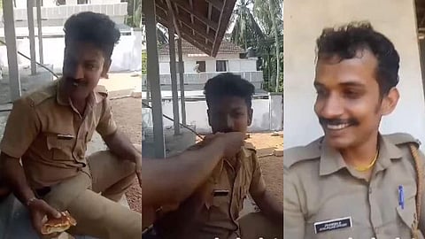 ഈ ബണ്ണിന് 'ബ്ലാക്ക് ഫോറസ്റ്റിനേക്കാള്' മധുരം; ഡ്യൂട്ടിക്കിടെ സഹപ്രവര്ത്തകന്റെ പിറന്നാള് ആഘോഷിച്ച് പൊലീസുകാര്; വീഡിയോ