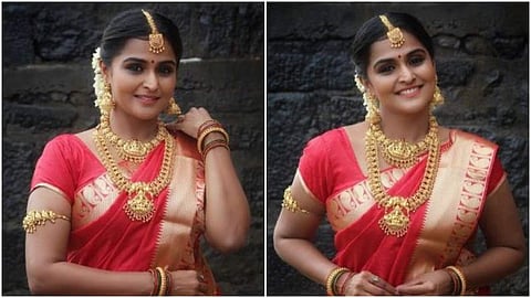 കല്യാണമായോ?; പുതിയ ചിത്രവുമായി രമ്യാ നമ്പീശന്