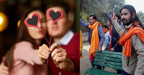 വലന്റൈന്സ് ഡേ: പ്രണയ പ്രകടനം പരസ്യമായി വേണ്ട, വിഡിയോ എടുക്കുമെന്ന് ബജ്രംഗ ദള്