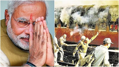 മോദിയുടെ ഡോക്യുമെന്ററിക്കായി വീണ്ടും ഗോധ്ര സംഭവം; തീവണ്ടി കത്തിച്ചു; വിവാദം