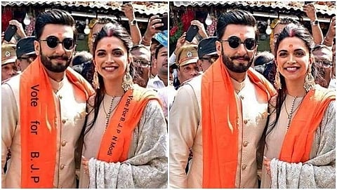 അത് ഫോട്ടോഷോപ്പ്; രൺവീറും ദീപികയും ബിജെപിക്ക് വോട്ട് അഭ്യർത്ഥിക്കുന്ന ചിത്രം വ്യാജം