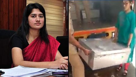 'ഒരു കൈ സഹായം'; പൊലീസുകാര്ക്കൊപ്പം ഭാരമേറിയ വോട്ടിങ് പെട്ടി ചുമന്ന് അനുപമ; കയ്യടി, വീഡിയോ