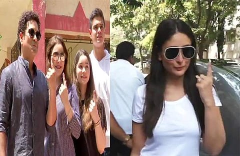 സച്ചിന്,സല്മാന് ഖാന്, കരീന; താരവോട്ടുകള് കൊണ്ട് സമ്പന്നമായി മുംബൈ