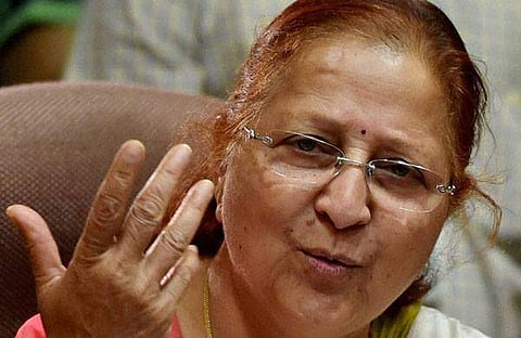 സ്ഥാനാര്ത്ഥിത്വം പ്രഖ്യാപിക്കാത്തതില് അതൃപ്തി; മത്സരിക്കാനില്ലെന്ന് സുമിത്രാ മഹാജന്
