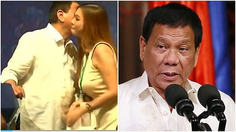 സ്വവര്ഗാനുരാഗിയാവാതിരിക്കാന് സഹായിക്കൂ; പൊതുപരിപാടിക്കിടെ യുവതികളെ പരസ്യമായി ചുംബിച്ച് ഫിലിപ്പൈന് പ്രസിഡന്റ്