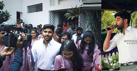 ബോഡിഗാര്ഡായി പിങ്ക് ഉടുപ്പിട്ട സുന്ദരിമാര്: മകന് അച്ഛനേക്കാളേറെ ആരാധകരോ!!, വീഡിയോ