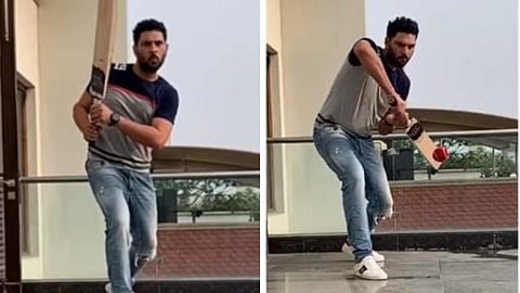 സച്ചിനെ വെല്ലുവിളിച്ച് യുവി; വേറിട്ട ബോട്ടില് ചലഞ്ചുമായി ക്രിക്കറ്റ് താരം (വീഡിയോ)