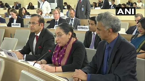 കശ്മീരിലെ ദുരവസ്ഥയ്ക്ക് കാരണം പാകിസ്ഥാന് പിന്തുണയുള്ള ഭീകരവാദം; മനുഷ്യാവകാശത്തെക്കുറിച്ച് വാചകമടിക്കണ്ട; ചുട്ട മറുപടിയുമായി ഇന്ത്യ