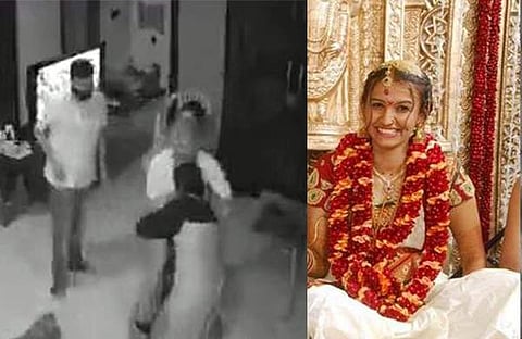 സ്ത്രീധനത്തിന് വേണ്ടി മരുമകളെ ക്രൂരമായി മര്ദിച്ച് മുന് ജഡ്ജിയും കുടുംബവും; വീഡിയോ പുറത്ത്