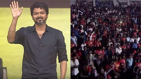 വിജയ്യുടെ തീപ്പൊരി പ്രസംഗം, കയ്യടിച്ച് ആരാധകര്, പിന്നാലെ വേദിയായ കോളജിന് സര്ക്കാരിന്റെ നോട്ടീസ്; രോഷം