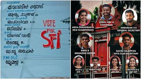 കോട്ടകാത്ത് കാത്ത് എസ്എഫ്ഐ; യൂണിവേഴ്സിറ്റി കോളജില് ഉജ്ജ്വല വിജയം