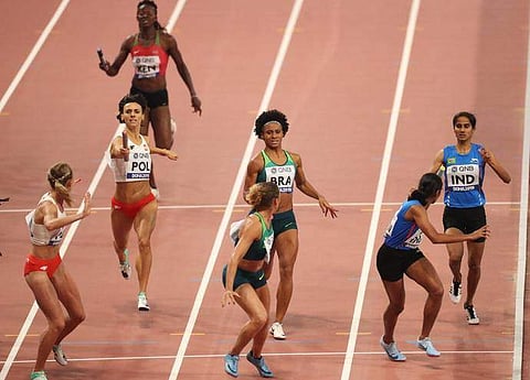 മലയാളി കരുത്തില് മിക്സഡ് റിലേയില് ഇന്ത്യ ഫൈനലില്, തുണച്ചത് വിസ്മയയുടെ കുതിപ്പ്