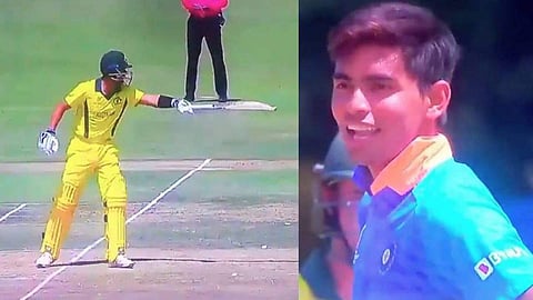 ചോദിച്ചു വാങ്ങിയ പണി; സ്ലെഡ്ജ് ചെയ്ത താരത്തെ തൊട്ടടുത്ത പന്തില് പുറത്താക്കി കാര്ത്തിക് ത്യാഗി