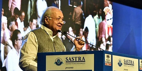 തിങ്ക് എഡ്യു കോണ്ക്ലേവില് ഗവര്ണര് ആരിഫ് മുഹമ്മദ് ഖാന് സംസാരിക്കുന്നു