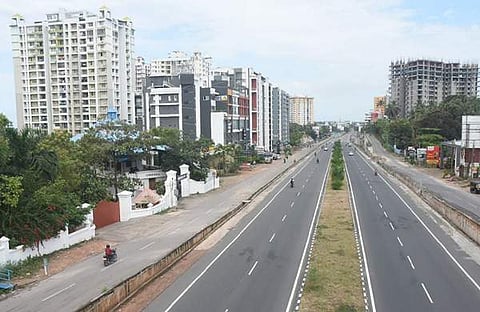 പണിമുടക്കിനെത്തുടര്ന്ന് വിജനമായ തിരുവനന്തപുരത്തെ കഴക്കൂട്ടം ദേശീയപാതാ ബൈപാസ് /ബിപി ദിപു