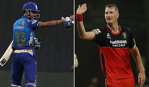 പ്രകോപിപ്പിച്ച് ഹര്ദിക്, തിരിച്ചടിച്ച് മോറിസ്; കൊമ്പുകോര്ക്കലിന് ശാസന