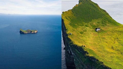 ഐസ്ലന്ഡിന് സമീപമുള്ള ഒറ്റപ്പെട്ട ദ്വീപ് / ട്വിറ്റര് ചിത്രം