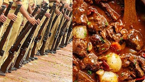 കേരള പൊലീസിന്റെ ഭക്ഷണമെനുവില് നിന്ന് ബീഫ് 'ഔട്ട്'; വിവാദം