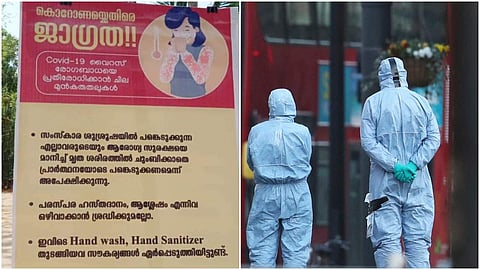 മരണവീട്ടിലും ജാഗ്രത; മൃതദേഹത്തില് അന്ത്യചുംബനം ഒഴിവാക്കി; സാനിറ്റൈസര് ഉപയോഗിക്കാന് മുന്കരുതല് ബോര്ഡ്